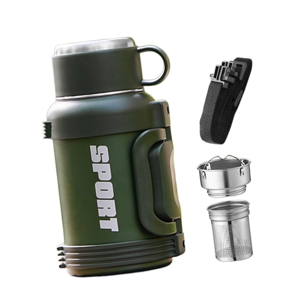 High Performances Insulated Flasks Large Capacity Incorporating Temperature Lock for Camping, Fishing