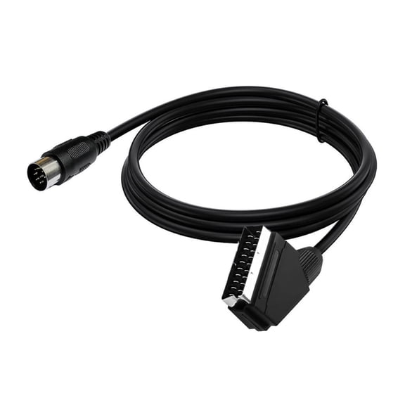 High Performances SCART 8Pin RGBs Sound Video Line Clear Signals Transmission PVC Insulation