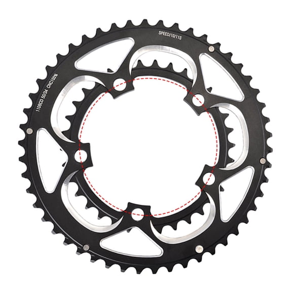 High Performances Square Tapers Crankset With Narrow Wide Tooth Chainring Option for Speed Enthusiasts