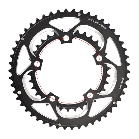 High Performances Square Tapers Crankset With Narrow Wide Tooth Chainring Option for Speed Enthusiasts