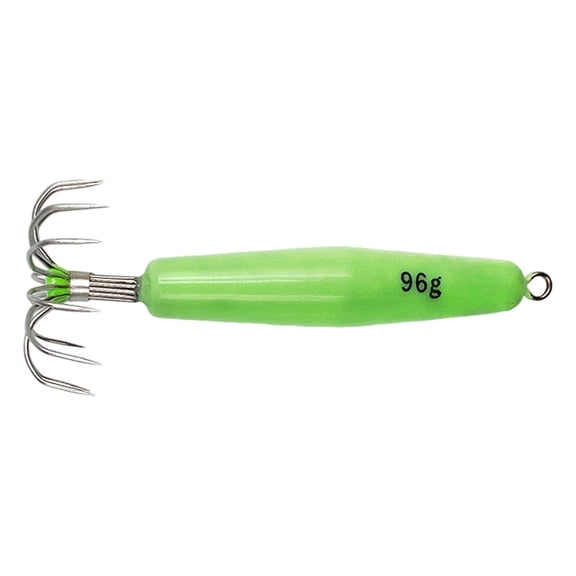 High Performances Squid Fishing Hook 12 Point Glowing Coating Reinforced Metal Connection Rings