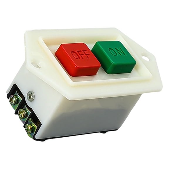 High Performances Starts Stop Switches 380V 5A Puhs Button Flushing Mount Switches for Benches Grinders & Automates Production Line