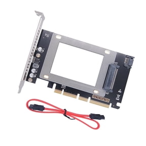High Performances U.2 PCIe Adapter for Gaming 32Gbps Speed Disk Compactly Design Support: Win7Win8 Win10 32/64Bit
