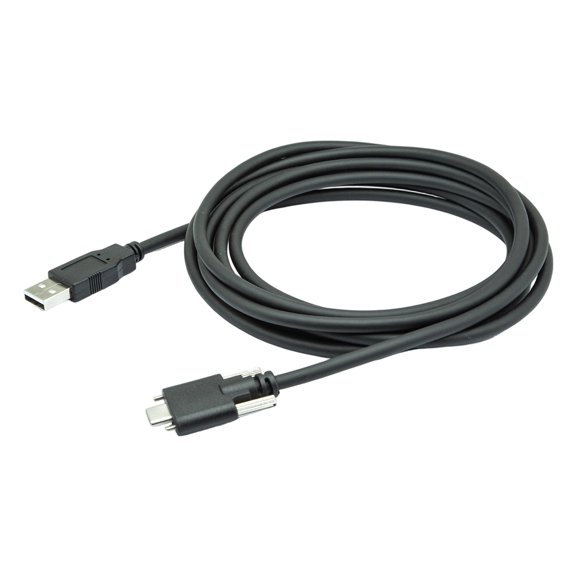 High Performances USB3.0 to Type C Cable with Screw Holes Commercial Camera Cable for Vibrations Resistant Connection