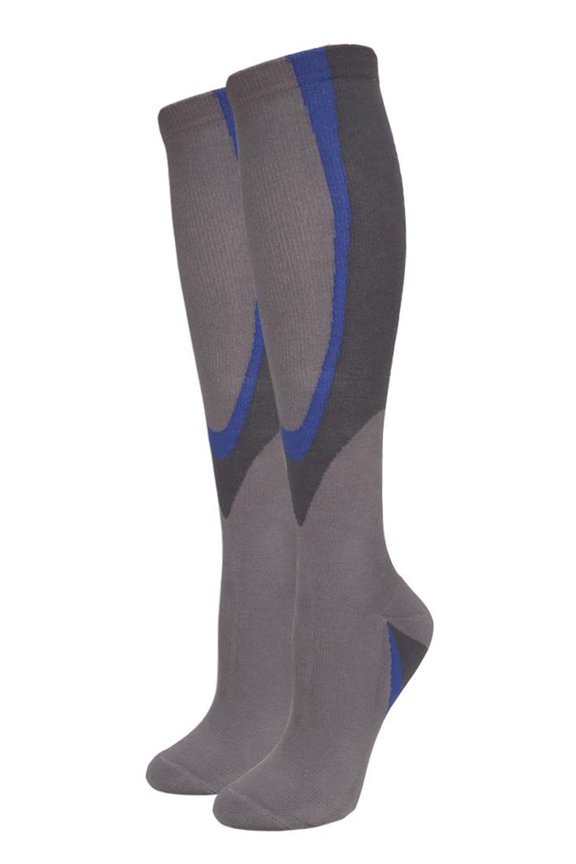High Performing Women's Compression Socks CM05Grey w/ Dark Grey