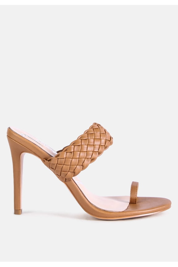 High Perks Woven Strap High Heels