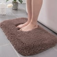 thumbnail image 1 of High Pile Bathroom Rug Mat | Ultra Absorbent & Non-Slip Backing | Soft Thick Carpet for Bathroom, Toilet & Bedroom Door | Machine Washable | 60x40cm | Gray, Brown, Beige, Pink, Blue, Red, 1 of 6