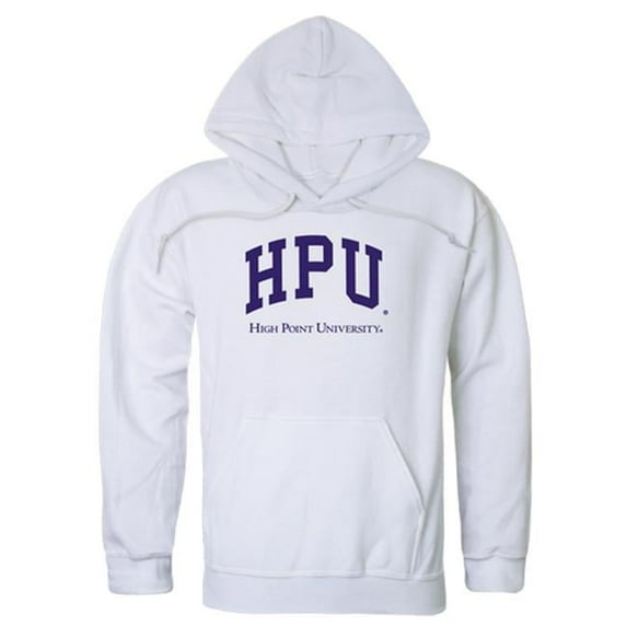 High Point University College Hoodie, White - Medium