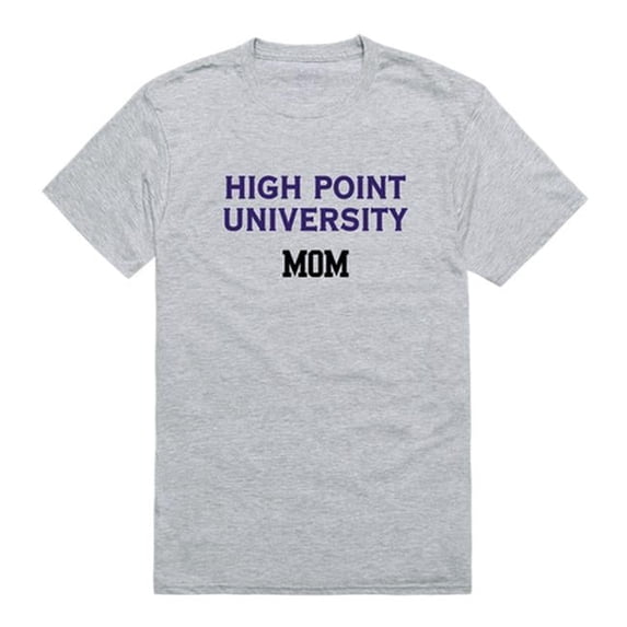 High Point University College Mom T-Shirt, Heather Grey - Small