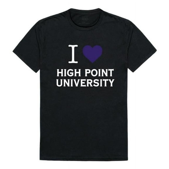 High Point University I Love T-Shirt, Black - Medium