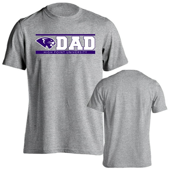 High Point University Panthers Dad Proud Parent Short Sleeve T-Shirt