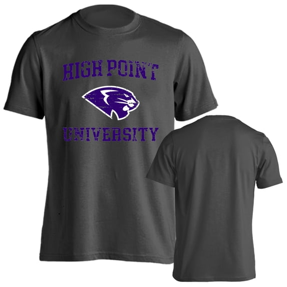 High Point University Panthers Distressed Retro Short Sleeve T-Shirt