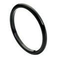 thumbnail image 1 of High Polish Black Plated Tungsten Thin Band Wedding Band Ring Size 7.5, 1 of 3