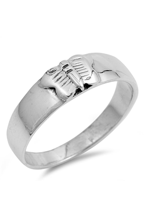 High Polish Butterfly Friendship Animal Ring 925 Sterling Silver Band Jewelry Female Male Size 5