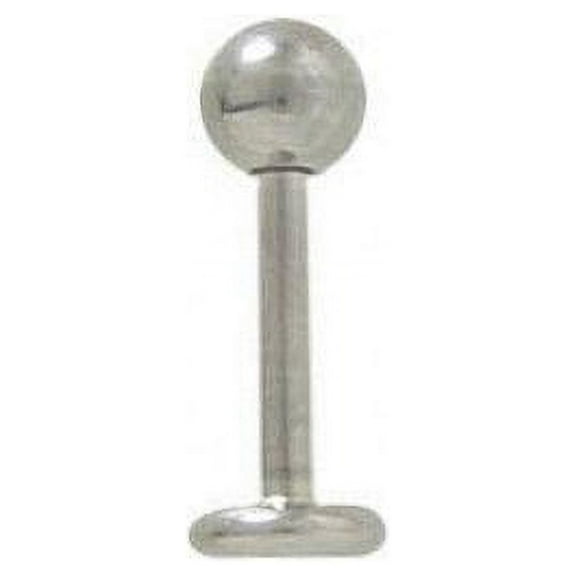 High Polish Titanium Labret Monroe Lip Jewelry (16 Gauge) - 3 Sizes Available