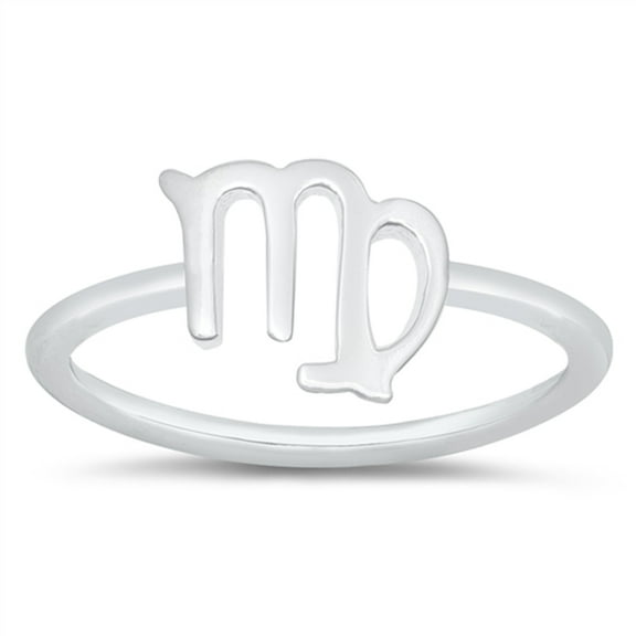 High Polish Virgo Ring .925 Sterling Silver Band Jewelry Female Male Unisex Size 10