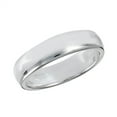 thumbnail image 1 of High Polish Wedding Ring .925 Sterling Silver 4mm Band Jewelry Female Male Unisex Size 13, 1 of 4