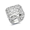 thumbnail image 1 of High Polished 25mm Wide Square Stainless Steel 316 Fashion Ring Women's Size 8, 1 of 6