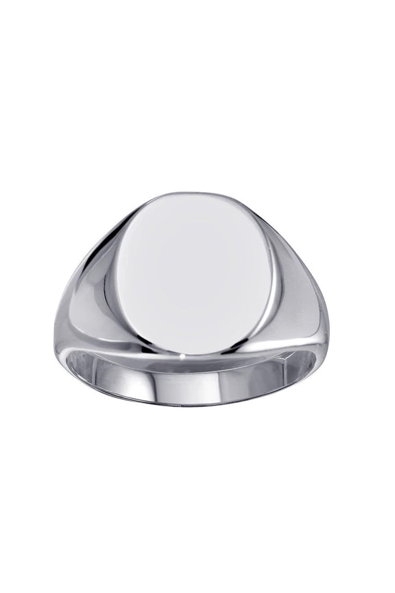 High Polished 925 Sterling Silver Oval Engravable Band Ring Jewelry Female Male Unisex Size 9