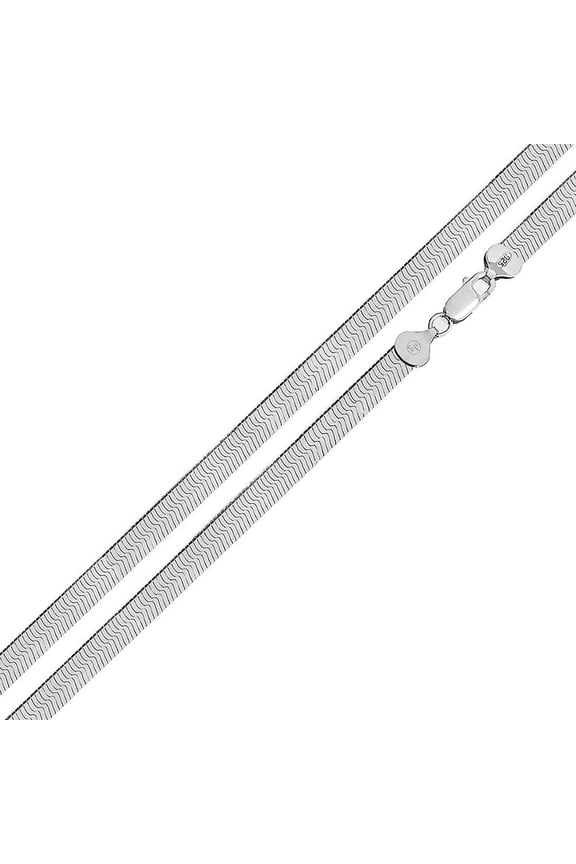 High Polished Sterling Silver Herring Bone 050 Chain 4.4mm