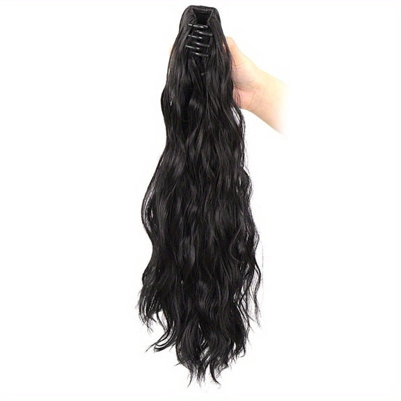 High Ponytail Wig with Water Ripple Curly Hair - Big Catch Cornrows Style Breathable, lightweight