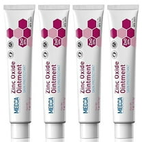 High-Potency 20% Zinc Oxide Ointment - (Pack of 4) Baby Diaper Rash Cream and Gentle Skin Protectant Barrier for Chafed Skin, Wetness, Daily & Overnight Protection Soothing, Hypoallergenic, 1oz Tubes