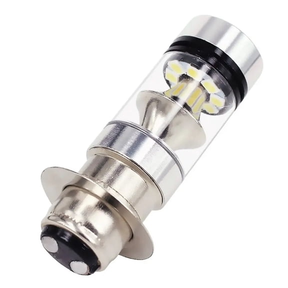 High Power 100W LED Motorcycle Single Claw Headlight PX15D - 12V-24V White Light Bulb