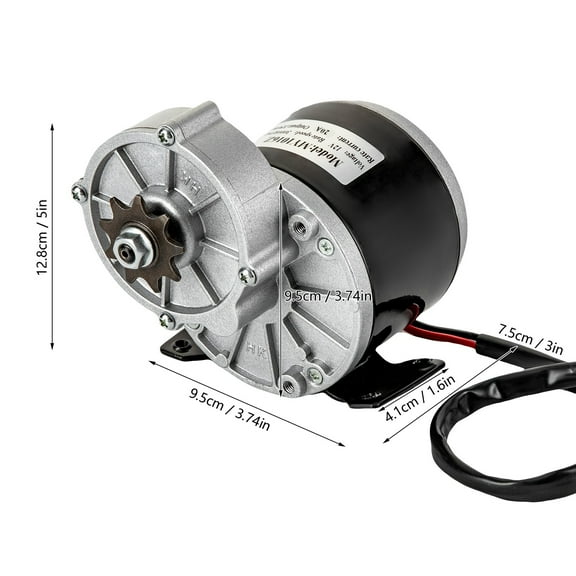 High Power 12V 250W Gear Reduction DC Motor For E-Bike Scooter ATV