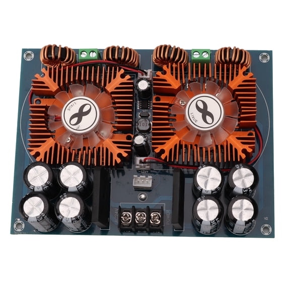 High Power 2 Channel Digital Audio Power Amplifier Board Module Dual Channel XH-M254 TDA8954TH 420W x 2 High Output Integrated Circuit Board Module for Home Theater and DIY Audio Systems