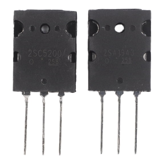 High Power 2PCS For 2SA1943 and 2SC5200 Matched Transistors for Audio Circuits