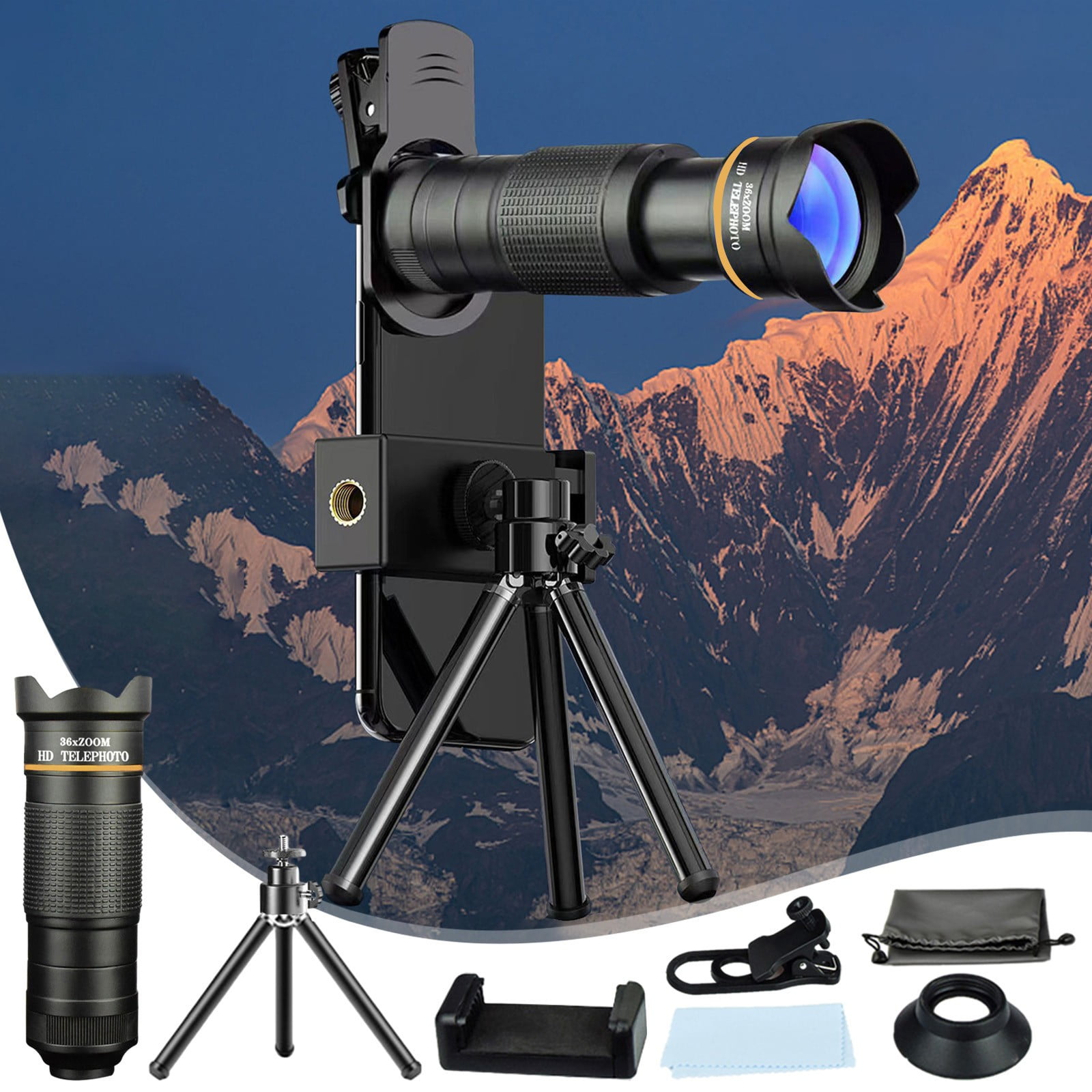 Telephoto Lens High Power Zoom Camera High Power 36X HD Telephoto