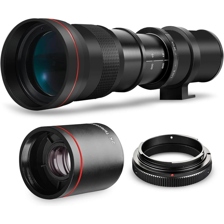 Opteka High-Power 420-1600mm HD Telephoto Zoom Lens for