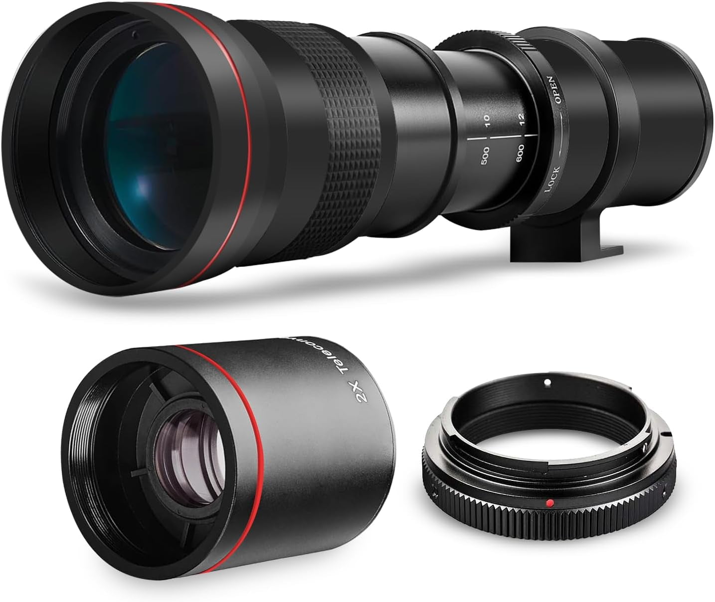 Opteka High-Power 420-1600mm HD Telephoto Zoom Lens for Canon EOS