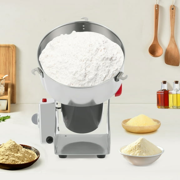 High-Power 4500W Commercial Electric Grain Mill - 2500g Large Capacity Dry Grinder for Spices, Coffee Beans & Herbs