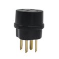 thumbnail image 2 of 1pc 50A 125/250V Straight Blade Angle Four Pin US Plug NEMA 14-50P Professional 2 of 11