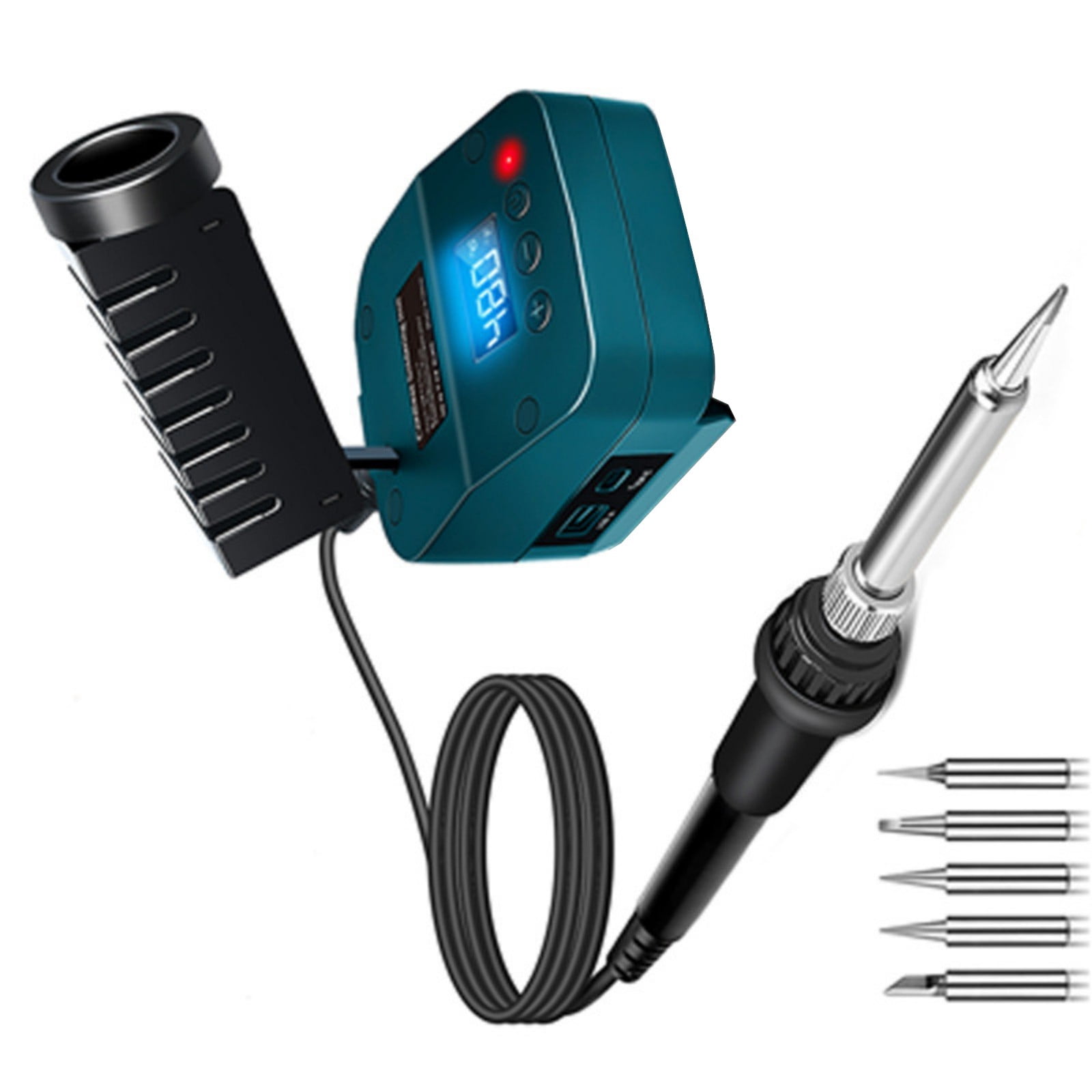 High Power 60W Cordless Soldering Iron Portable Design LED Indicators ABS Metal Construction Fit for Welding Electronics