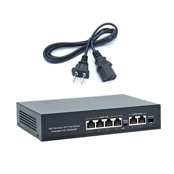 High-Power 65W Gigabit POE Switch with 15.4W Output for Multiple POE-Enabled Devices GUYUTING Spare Part