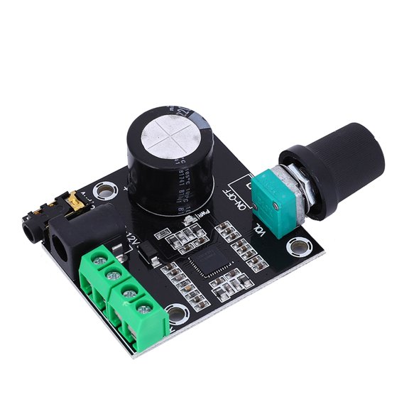 High Power Audio Amplifier Board PAM8610 15W Dual Channel Digital Stereo Sound Module - Electronic Circuit Controls, 12V DC Class D Power System