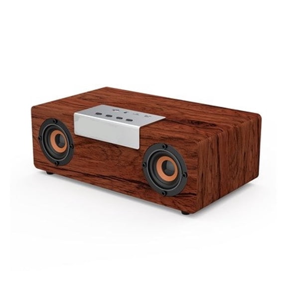 High Power Bass Bluetooth Speaker Portable Wooden Wireless Speaker Stereo Outdoor Subwoofer TWS Function