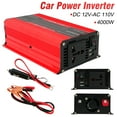 thumbnail image 1 of 4000W Car Power Inverter DC 12V To 110V AC with Dual Outlets and USB Charger, High-Capacity Power Converter for Vehicles Trucks Camping and Outdoor Use, Solar Converter LCD Display, 1 of 12
