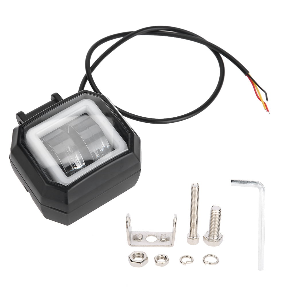 High-Power Boat Work Light for Ultimate Visibility 3'' Square 40W LED Motorcycle Spotlight