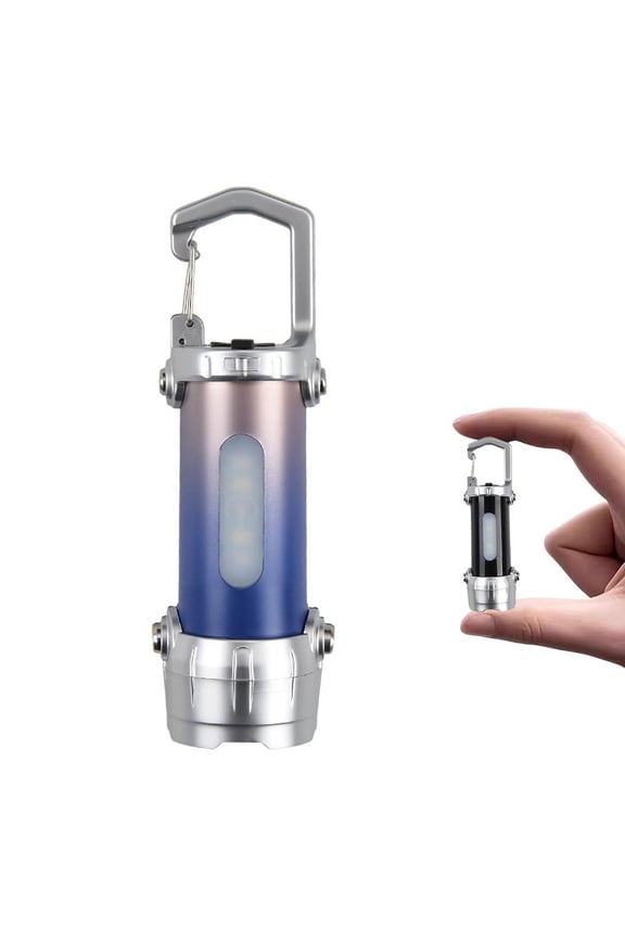 High Power COB LED Keychain Light Portable Rechargeable Hanging Flashlight for Outdoor Lamp Camping Pocket Lantern Waterproof