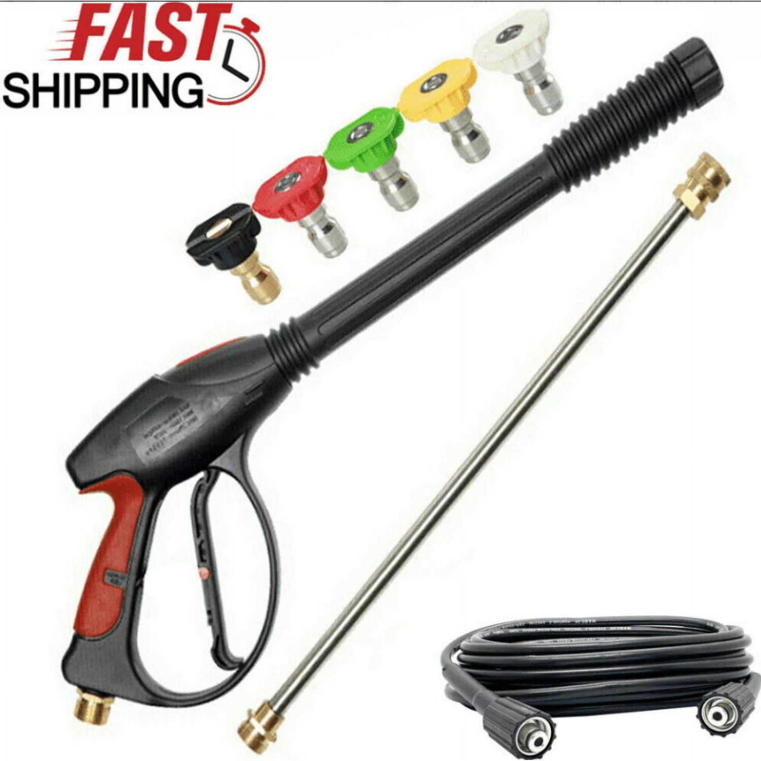 High Power Car Wash Spray Gun Kit, Pressure Washer Gun with 18.5Inch