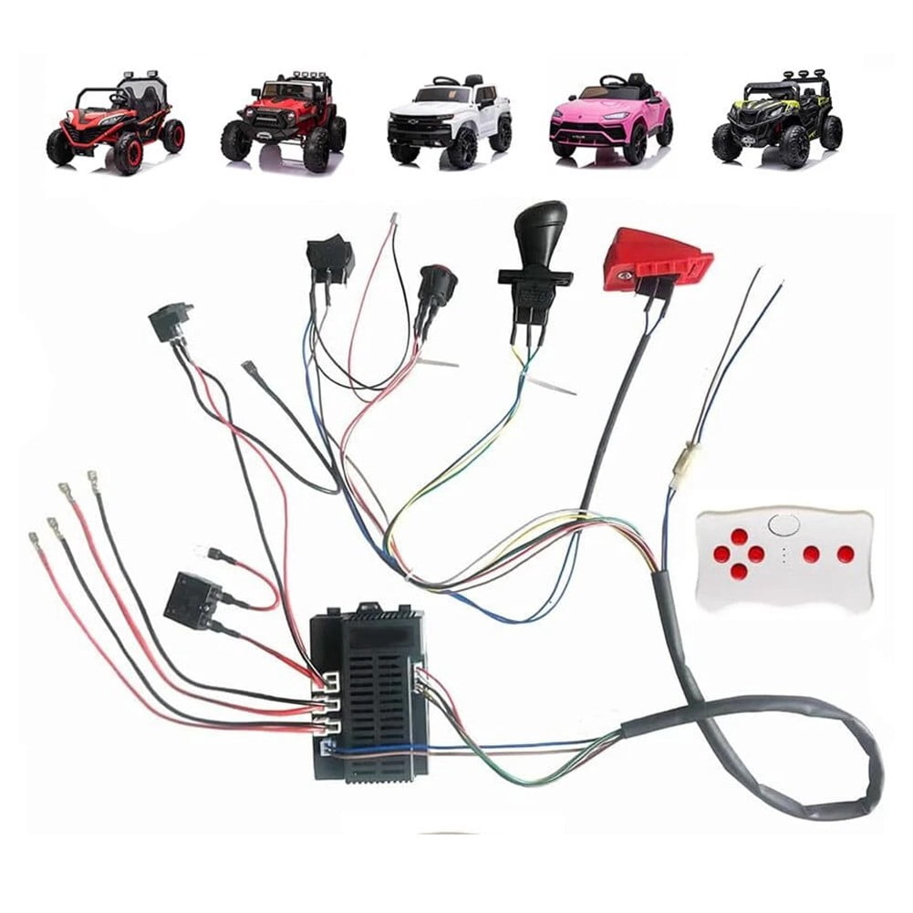 High Power Children'S Electric Car Wiring Harness Kit 2.4G Remote ...