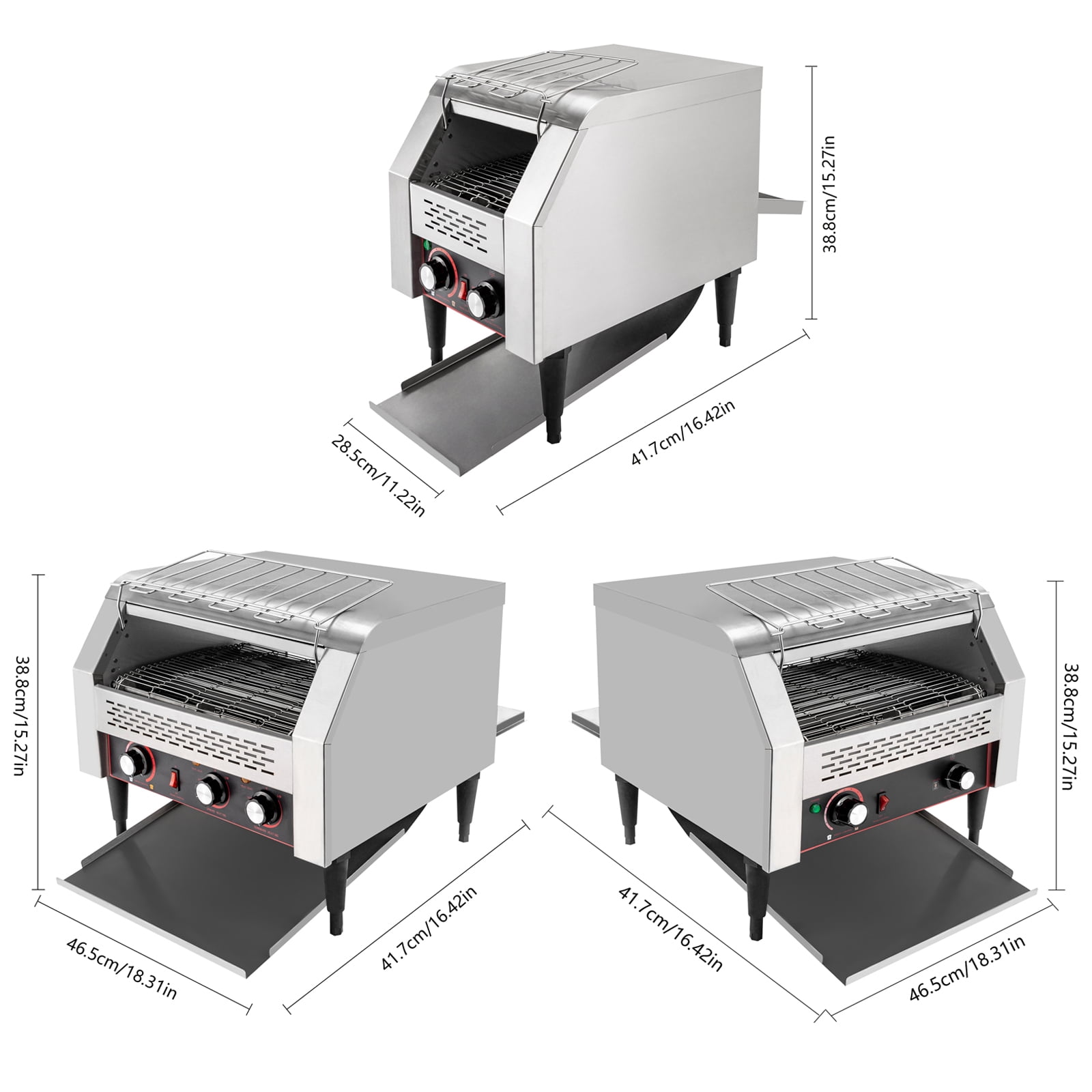 High-Power Commercial Conveyor Toaster for Cafes and Buffets ...