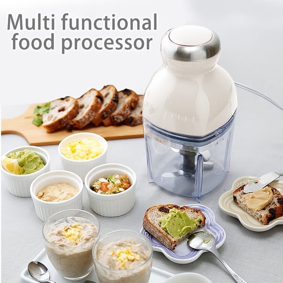 High-Power Compact Multifunction Electric Food Processor and Meat Grinder with Juice Extraction, Heavy-Duty Mini Design for Home Kitchen, Suitable for Juicing, Chopping,