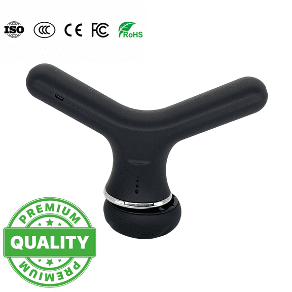 High Power Cordless Percussion Massage Gun with Wireless Remote Control, 4 Heads