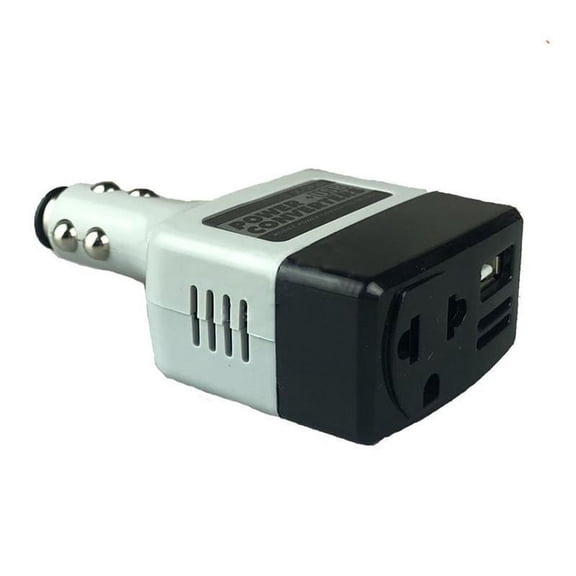 High-Power DC to AC Power Inverter, Car Power Inverter, Converter with Dual USB Ports, Universal AC Outlet, AC Car Plug Adapter Outlet USB/car Charger for Laptop