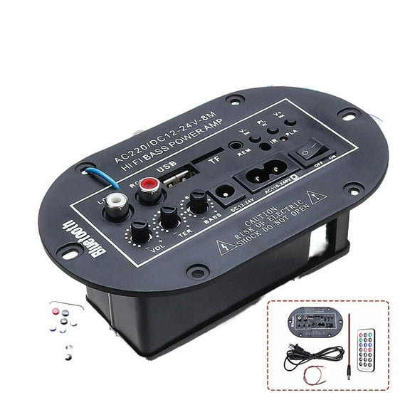 High Power Enthusiast Digital Amplificador 8 Inch Bluetooth Stereo Amplifier Car Audio Adjustable Subwoofer Audio Processor