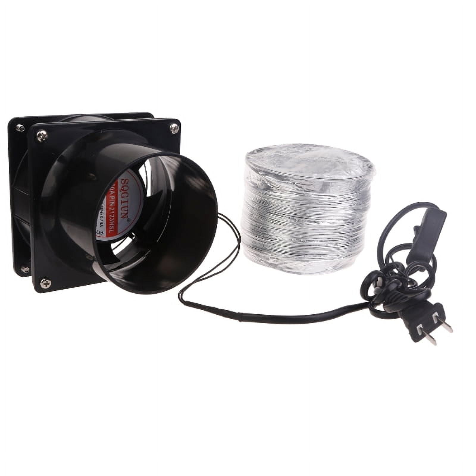 HighPower Exhaust Hose Fan with Aluminum Ducting AC220240V 50/60Hz